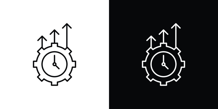 Efficiency icon simple graphics pack