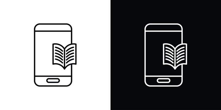 Ebook icon simple graphics pack
