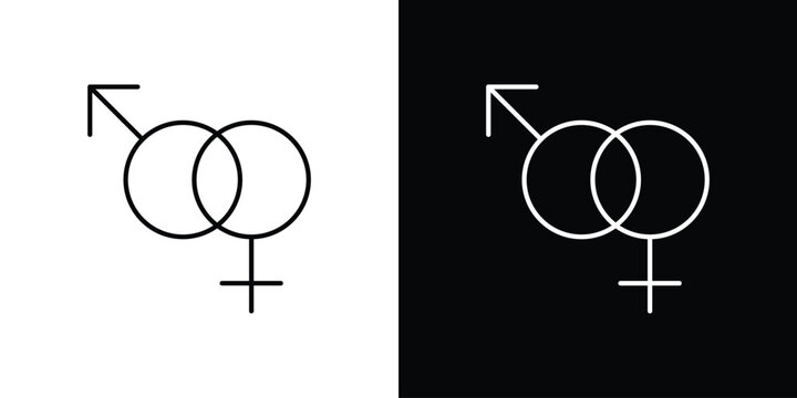 Unisex icon simple graphics pack