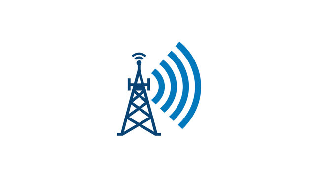 Cellular Tower Emitting Radio Waves Signal.