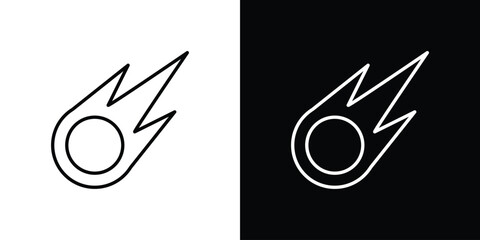 Comet icon outline design collection. EPS10 © basit