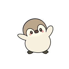 Obraz premium Cute Cartoon Penguin Character