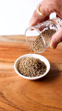 Indian spices claled ajwain or Ova 