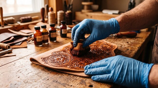 Leather Dyeing Process