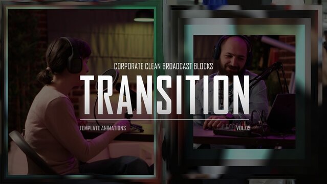 Corporate Clean Broadcast Blocks Transition / 4k Resolution / Horizontal / Part 05