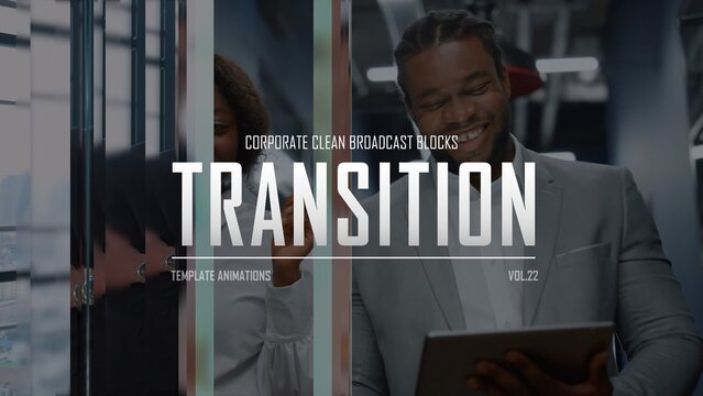 Corporate Clean Broadcast Blocks Transition / 4k Resolution / Horizontal / Part 22