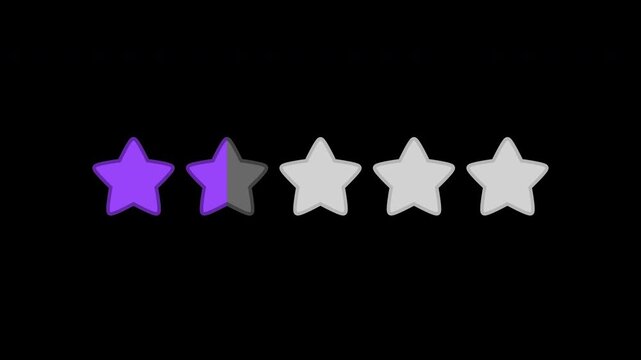 Ranking star icon purple (1.5) with alpha channel.