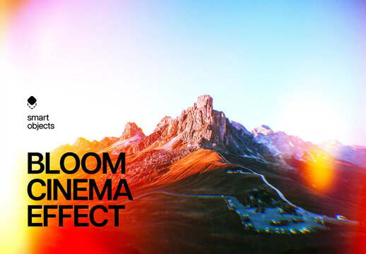 Cinema Bloom Effect For Poster And Social Media Design