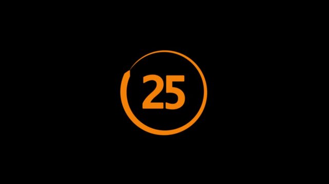 Circle countdown timer 30 seconds animation from 30 to 0 seconds, 30 Seconds countdown timer, Countdown timer, circle countdown animation for special deal Promotions. 4K .