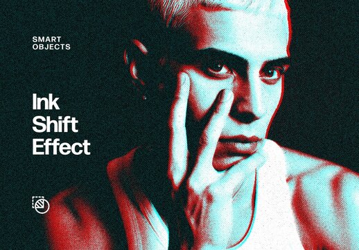 Ink Shift Effect For Poster And Social Media Design