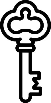 Vintage Skeleton Key Icon