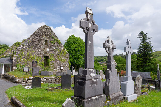 Historic Cemetery and Medieval Church Ruins in County Cork Ireland