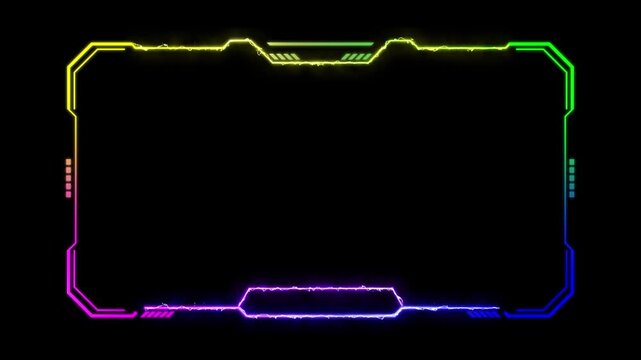 Animated Webcam Frame for Live Streaming Overlay Loop