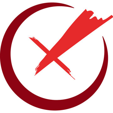Cross Mark Vector Element