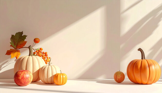 White Pumpkin Autumn Still Life
