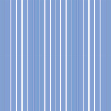 Seamless pattern with thin white vertical stripes on a blue background