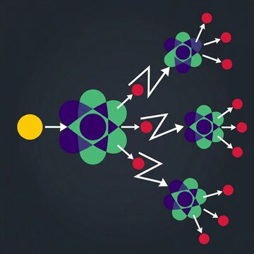 Nuclear Radiation Warning Abstract Vector Network