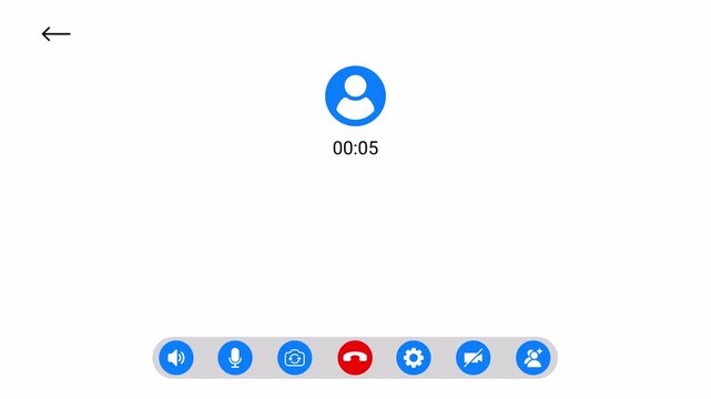 Video Call Overlay Background Effect, Video call screen display template on transparent background, video call chat conferencing animation , conference call recording time animation for Online meeting