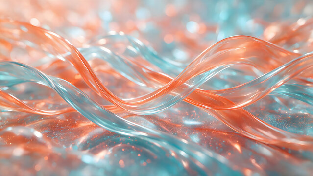 abstract soft pastel color glass wave background