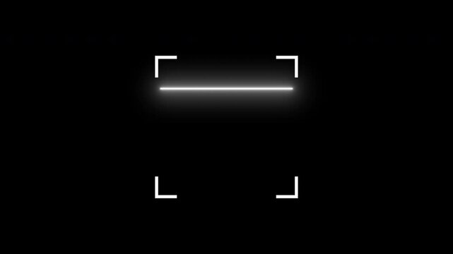 Qr Code And Barcode Scanner Glowing Laser Line Loop Animation animation