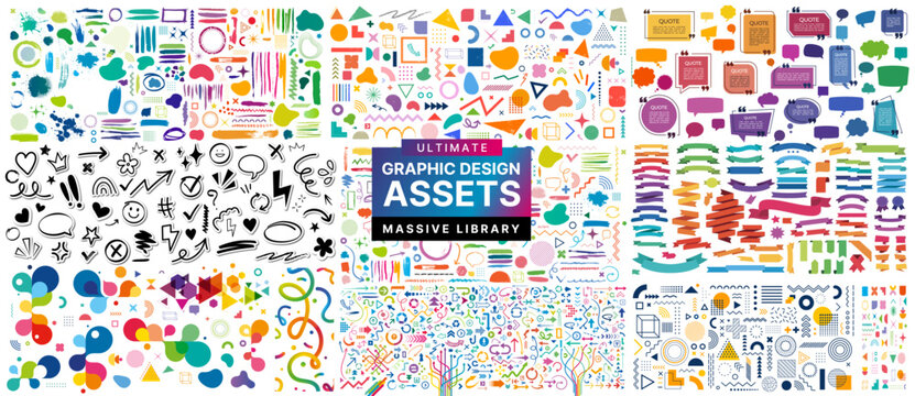 Best Collection design : Arrows, Shares, Doodles, ...