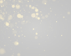 Abstract glow featuring holiday light blur and shiny gold decoration perfect for festive night wallpaper. Radiant luminous holiday magic celebration overlay. Png illustration. © ikril