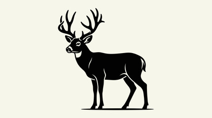 Fototapeta premium Majestic stag standing in the wild