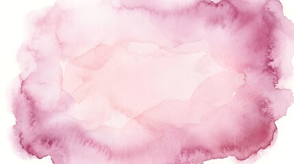 Fototapeta premium Elegant Burgundy Watercolor Wash Background with Lighter Center Frame and Soft Paper Texture