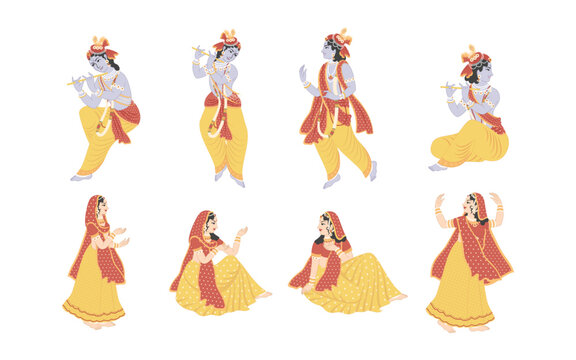 Here are different artistic angles and styles of Radha Krishna to inspire you