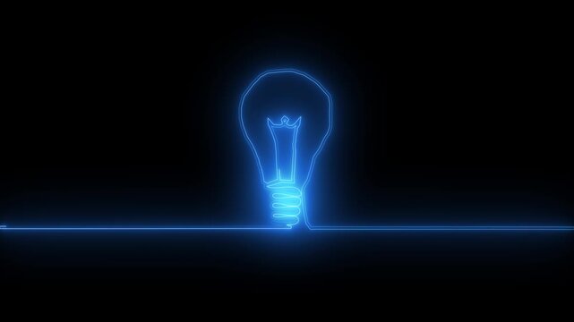 Creative design innovation tools draw clean sapphire light bulb outlines on dark grids. Corporate technical planning utilities apply a creative design innovation tools layout.