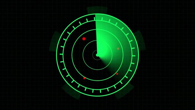 Radar scanner tracking monitors sweep terminal sonar radar target indicators over green. Marine navigation dashboard panels include a radar scanner tracking monitors loop view.
