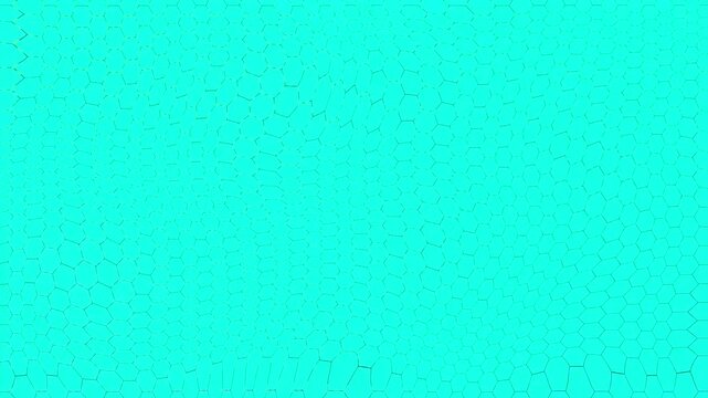 Hexagonal grid architecture lines compile continuous turquoise honey comb blocks on black. Creative web portfolio sites require a hexagonal grid architecture line template loop.