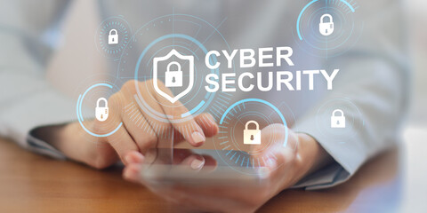 Obraz premium Cybersecurity Risk Management for Data Protection and Enterprise Security Operations