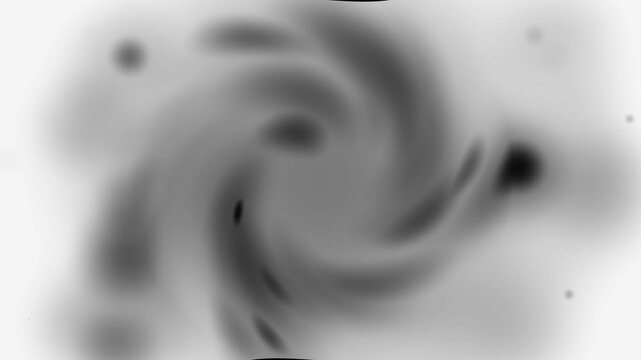 Bokeh particles animation drifts large fuzzy grayscale lens halo paths over black. Mood video production overlays include a bokeh particles animation abstract template layout.