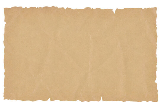 blank vintage treasure map parchment isolated on transparent background with torn edges antique paper texture