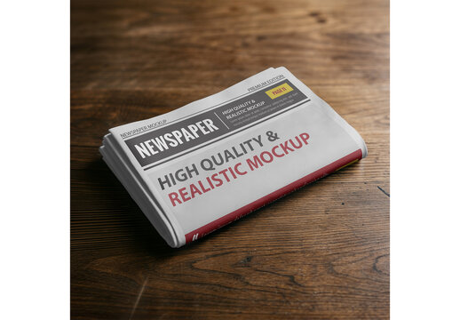 Newspaper Mockup Design for Branding Presentation and Marketing