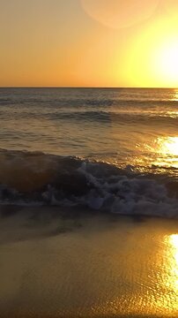Happy family playing in the sea. Child, mother and father having fun on summer vacation. Healthy active lifestyle concept. Slow motion. Vertical video
