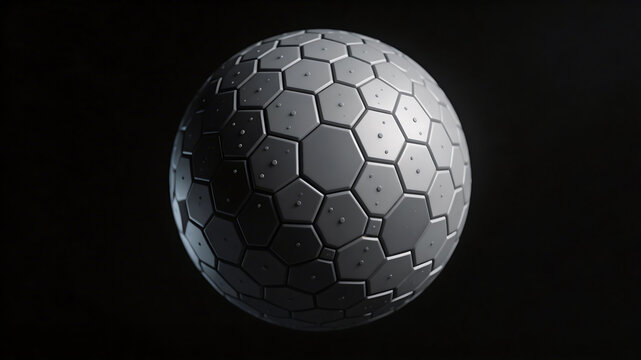 Geometric sphere with hexagonal pattern
