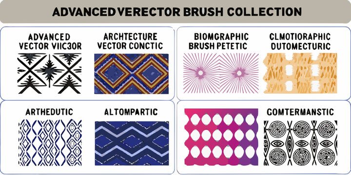 Vector Patterns Collection Geometric Floral And Abstract Designs