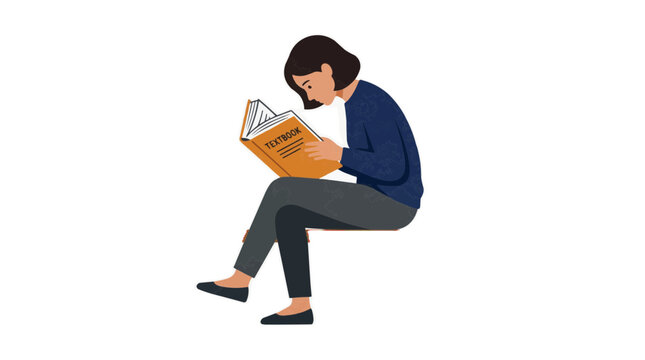 A woman sitting and reading a book on transparent background Typical brazilian food,