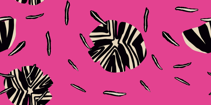 Abstract Organic Leaf Pink Background