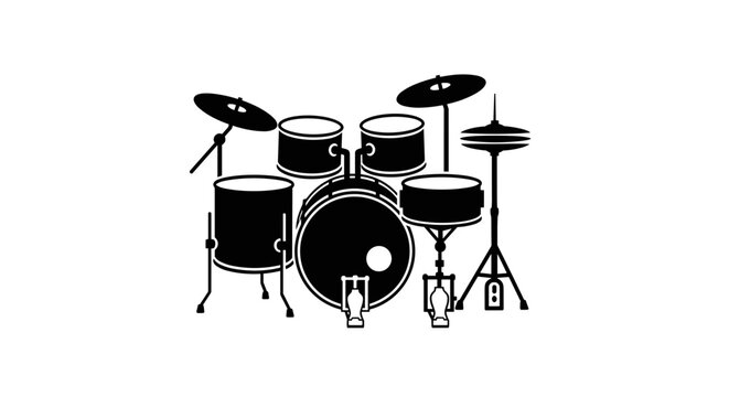 Drum set musical instrument 1.