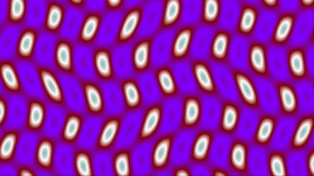 Colorful geometric pattern with red blue ovals