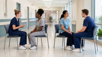 Fototapeta premium Mental Health Training for Hospital Staff