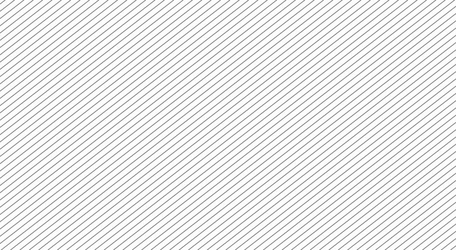 Abstract pattern of thin black diagonal lines isolated on transparent background