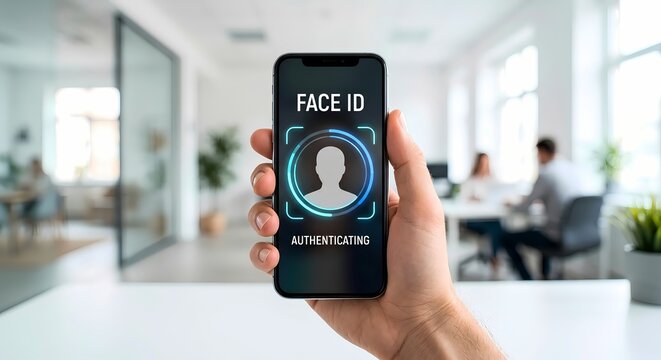 Facial recognition authentication on smartphone security