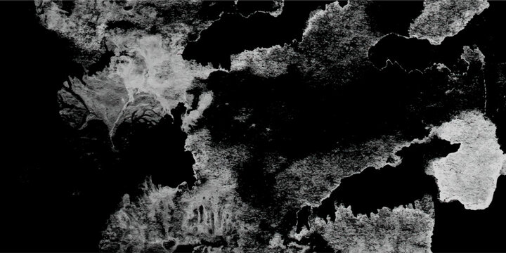 Abstract dark background black and white dusty wall texture with scratches and cracks. Old Film Effect. Battered Black Screen. white scratches isolated on black background Grungy black backdrop.