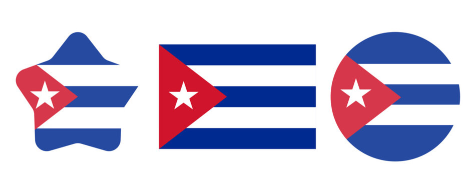 Cuba flag vector illustration in SVG format for FIFA World Cup 2026, featuring a high-quality national flag design isolated on transparent background for sports, events, and commercial use.