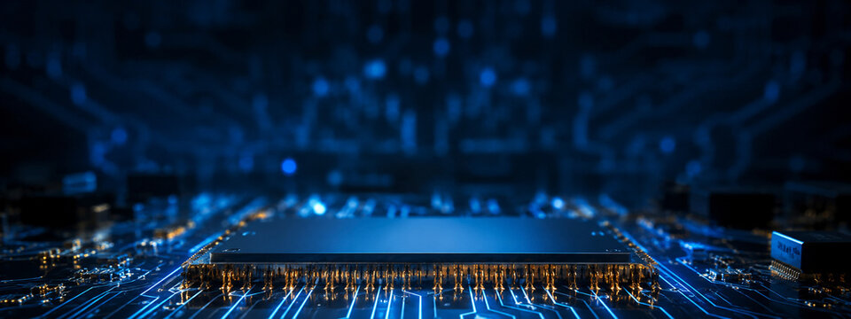 Tech chip microscopic close-up close-up technology semiconductor