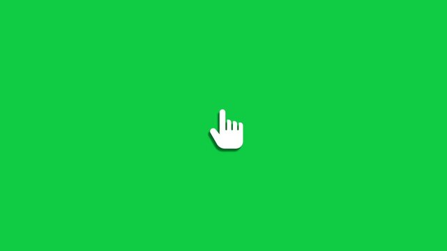 Mouse pointer hand clicks icon animation.  Mouse click, mouse cursor click animation, mouse pointer animation, mouse double click animation,  click.